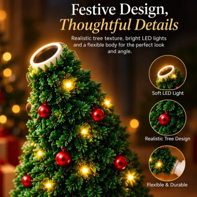 Festive Glow USB Christmas ceiling projector light